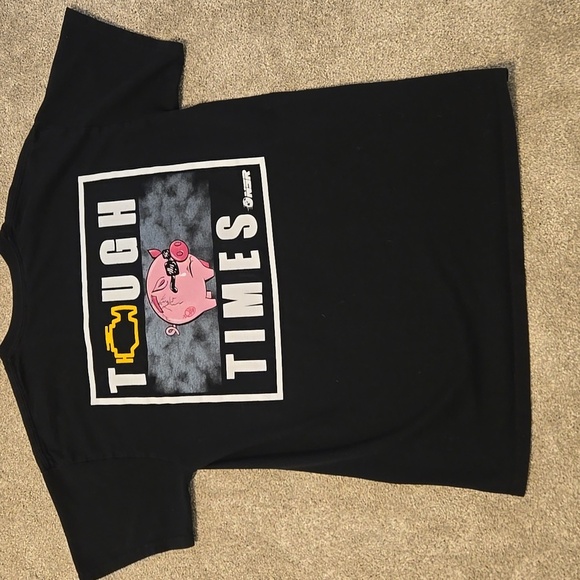 Never Stop Racing Black Tshirt Mens Size Medium - Picture 4 of 4